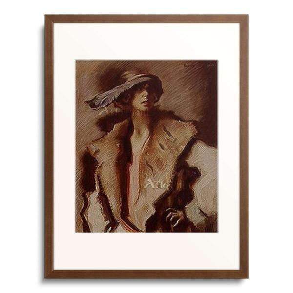 フーゴー・フォン・ハーベルマン Hugo Joseph Anton (Freiherr) von Habermann 「Bildnis Franzi Hoferichter. 1924」