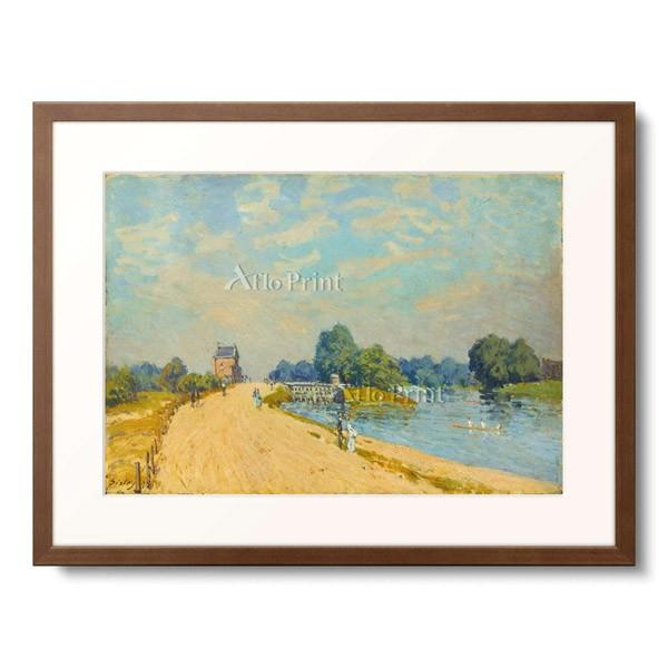 アルフレッド・シスレー Alfred Sisley 「Street in Hampton Court. 1874」