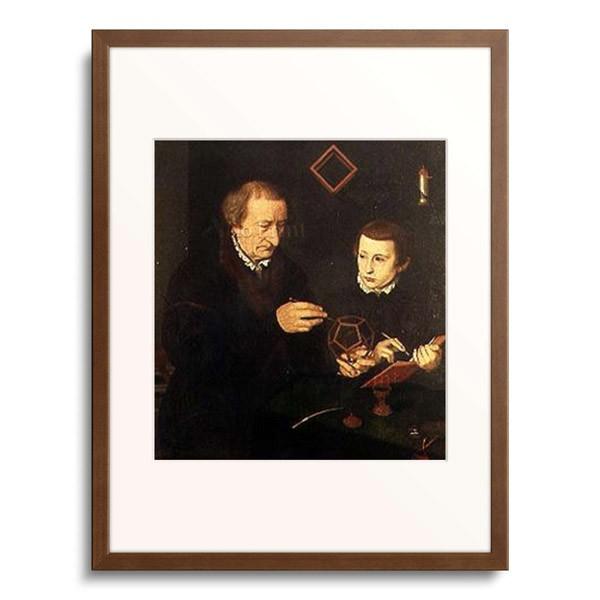Nicolas Neufchatel 「Johannes Neudorfer the Elder (1497-1563) with his son.」