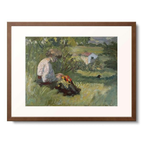 ピエール・ボナール Pierre Bonnard 「Woman in the meadow