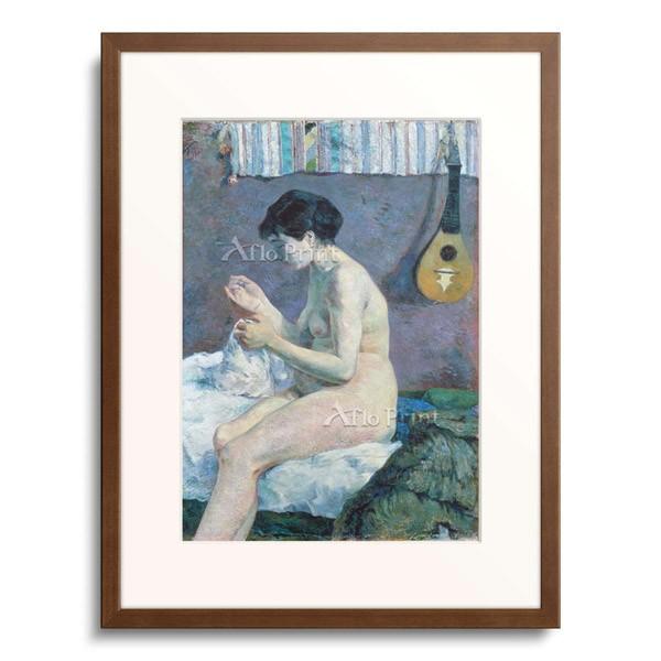 ポール・ゴーギャン Eugene Henri Paul Gauguin 「裸婦習作(縫い物を