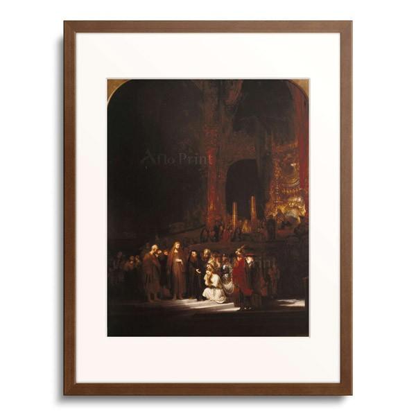 レンブラント・ファン・レイン Rembrandt Harmenszoon van Rijn 「キリストと姦淫の女 Christ and the Adulteress. 1644」