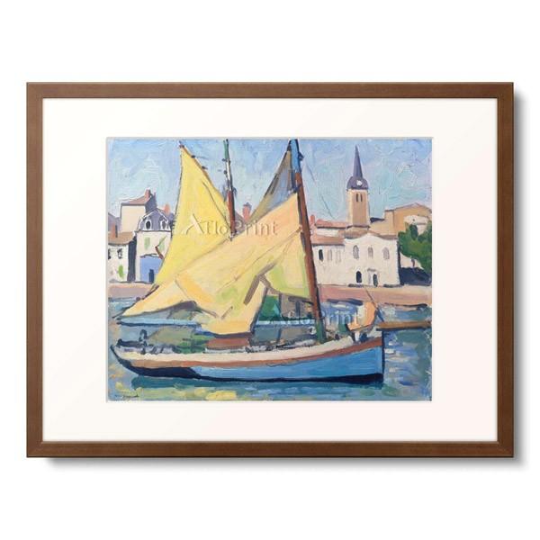 アルベール・マルケ Albert Marquet 「Fishing boat with view of La