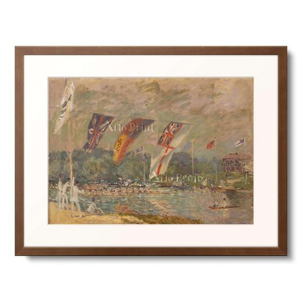 アルフレッド・シスレー Alfred Sisley 「モレジーの競艇 Regatta in Molesey bei Hampton Court. 1874.」