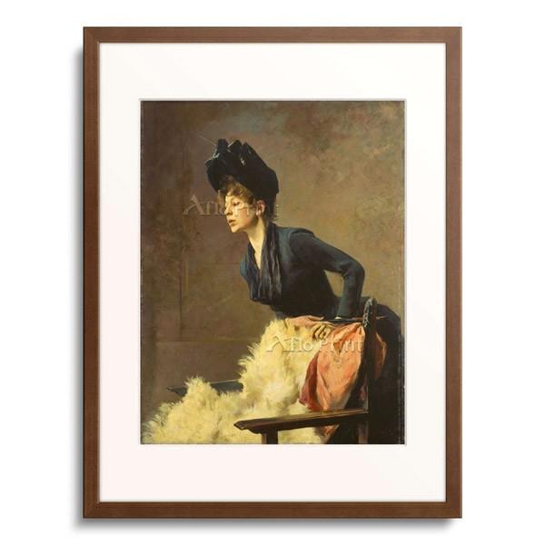 フーゴー・フォン・ハーベルマン Hugo Joseph Anton (Freiherr) von Habermann 「Portrait of a young lady. 1889」