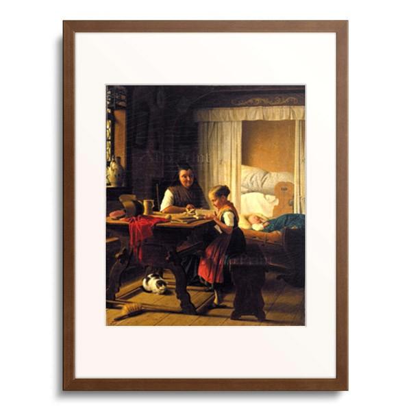 フリードリヒ・エドゥアルド・マイヤーハイム Friedrich Eduard Meyerheim 「Grossmutter und Enkelin am Sonntagmorgen 1853」