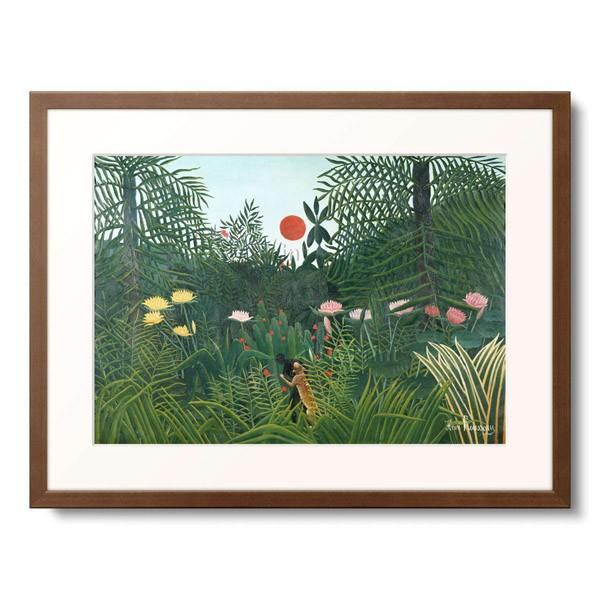 アンリ・ルソー Henri Julien Felix Rousseau 「大豹に襲われる黒人 