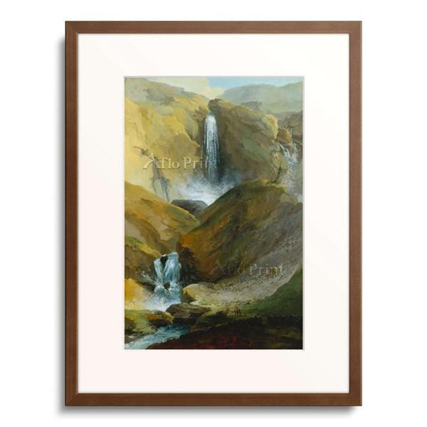 カスパー・ヴォルフ Caspar Wolf 「The Geltenschuss Waterfall in the Lauenen Valley. 1777.」