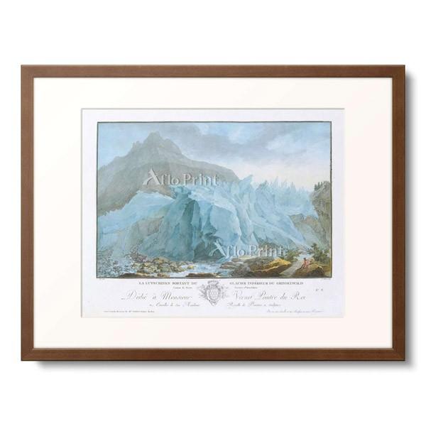 カスパー・ヴォルフ Caspar Wolf 「At the Rim of the Grindelwald Glacier.」