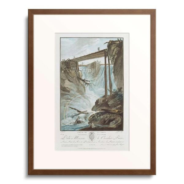 カスパー・ヴォルフ Caspar Wolf 「The Weir near Muhletal at the East of Innentkirchen, study for an Oilpainting.」