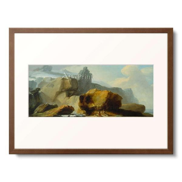 カスパー・ヴォルフ Caspar Wolf 「Rocks beneath the Titlis Glacier.」