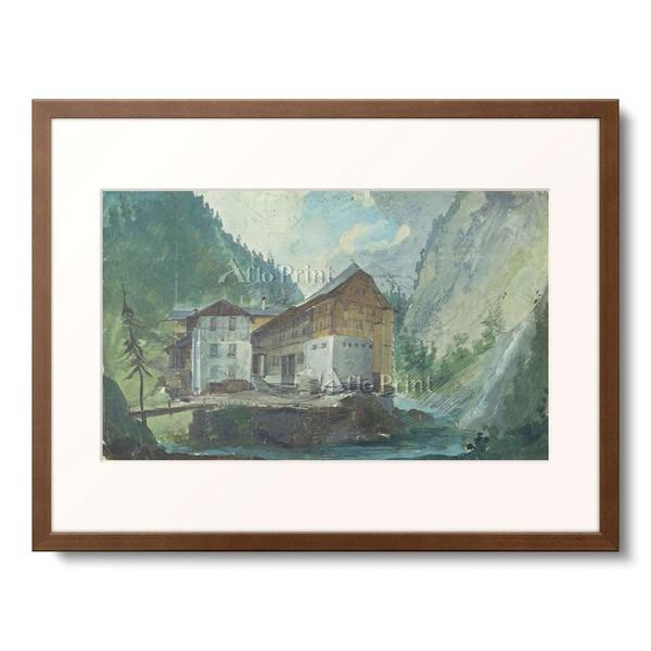 カスパー・ヴォルフ Caspar Wolf 「Inns in Bad Weissenberg in the Simmen Valley.」