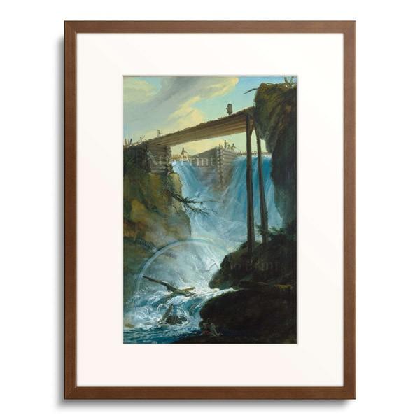 カスパー・ヴォルフ Caspar Wolf 「The weir near Muhletal east of Innertkirchen.」