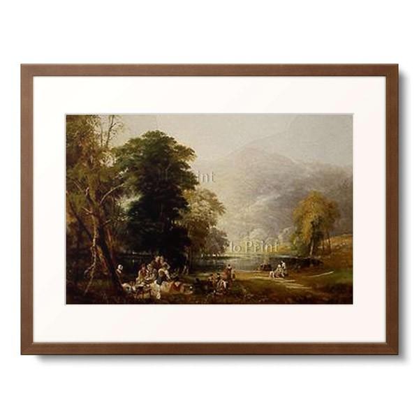 Thomas Miles Richardson d.A. 「Picknick im Gebirge, am Ufer eines Sees.」