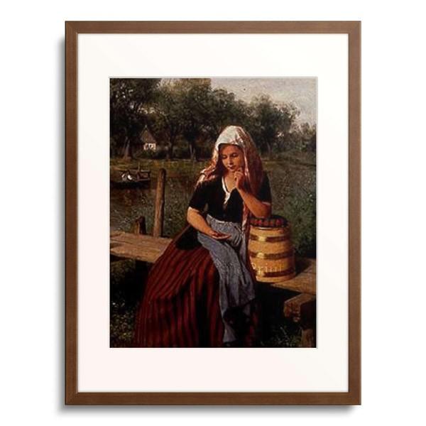フリードリヒ・エドゥアルド・マイヤーハイム Friedrich Eduard Meyerheim 「Sachsische Milchverkauferin. 1866.」