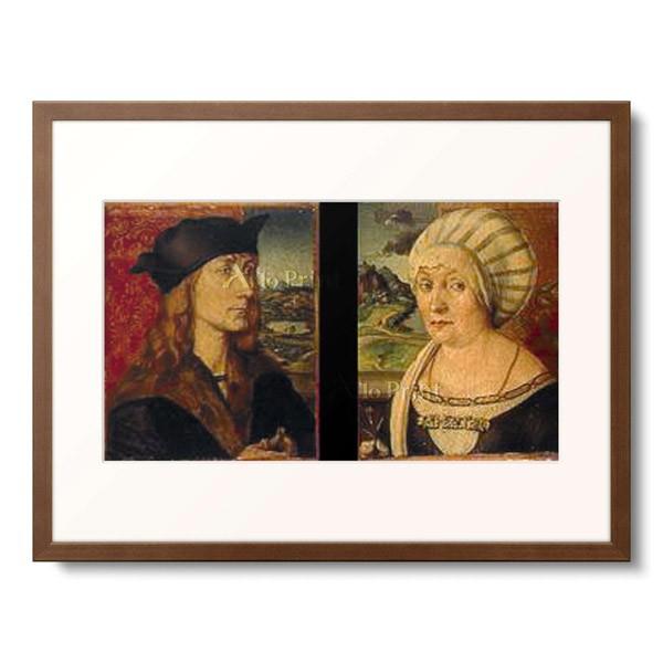 アルブレヒト・デューラー Albrecht Durer 「Double-portrait of Hans Tucher and his wife Felicitas. 1499.」