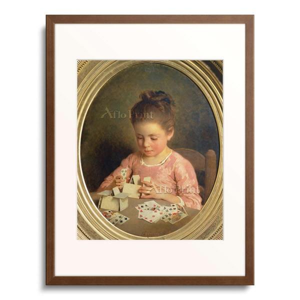 シャルル・シャプラン作　複製画　「鳥の巣を持つ女」　額装　C　3550A シャルル・シャプラン作 複製画 「鳥の巣を持つ女」 額装 C 3550A