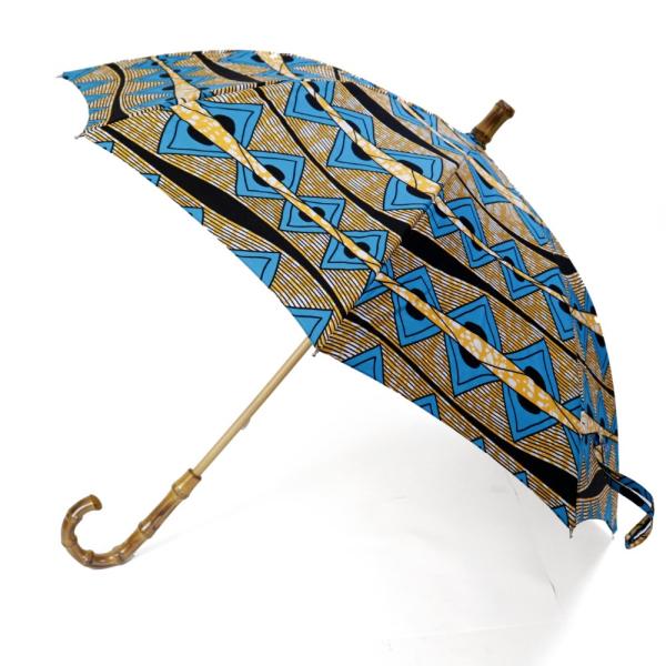 【新品未使用】日傘 アフリカンスクエア 長傘 泥染日傘 竹取手 竹石突 african-sq_cj1014s-2517