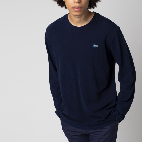 激安な 日本正規品 ラコステ 即納 Lacoste スウェット クルーネック コットン プレミアム レギュラーフィット メンズ トップス