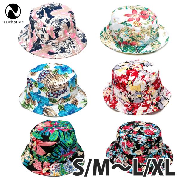 NEWHATTAN（ニューハッタン）：フローラル バケットハット/メンズ