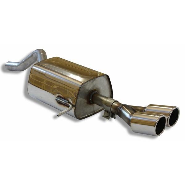 FOX リアマフラー ルノー ルーテシア4 1.2 GT -RH5F 2014〜2016用 76mm 斜め ダブル