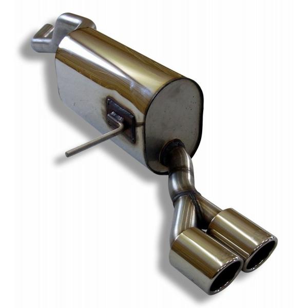 FOX リアマフラー ルノー キャプチャー 1.2 -2RH5F/2RH5F1 2014〜2021用 76mm 斜め ダブル