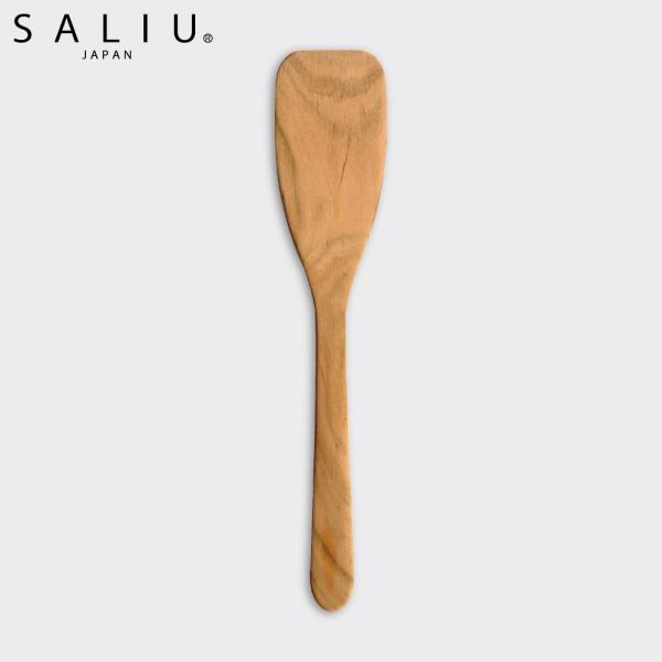 木ベラ 調理器具 日本製 煮込み用 26cm ヘラ 付知山桜 天然木 さくら 木製 SALIU サリュウ シンプル 丈夫 硬い 軽い キッチンツール フライ返し 調理用 ターナー
