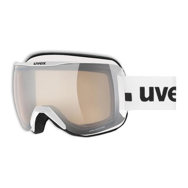23UVEX downhill2100V　ホワイトマット　ライトミラーシルバー ヴァリオマティック／クリア（S1-3）球面調光ミラー　眼鏡対応