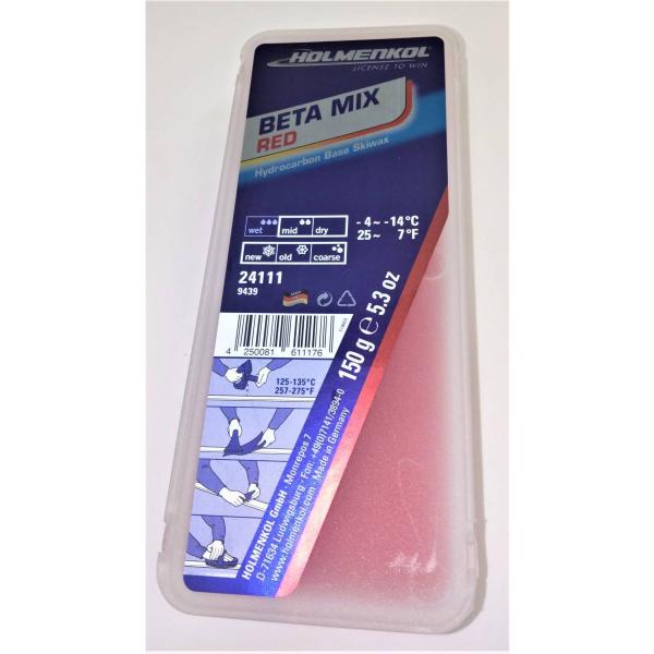 【新品】ホルメンコール BETA MIX RED 150g×6　スキーワックス HOLMENKOL 最安値に挑戦 ホルメンコール ワックス ベータ