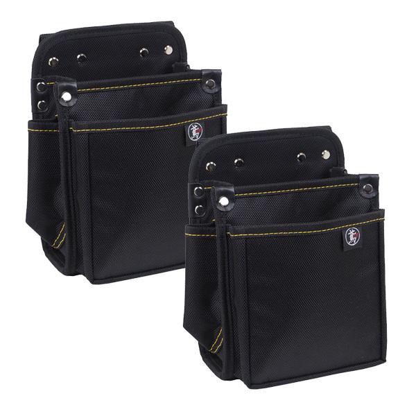 いんばた専用❤️2本 腰袋2段 電工用（大） 【まとめ買い2個セット】 2B 鳶 : プロ向け腰袋