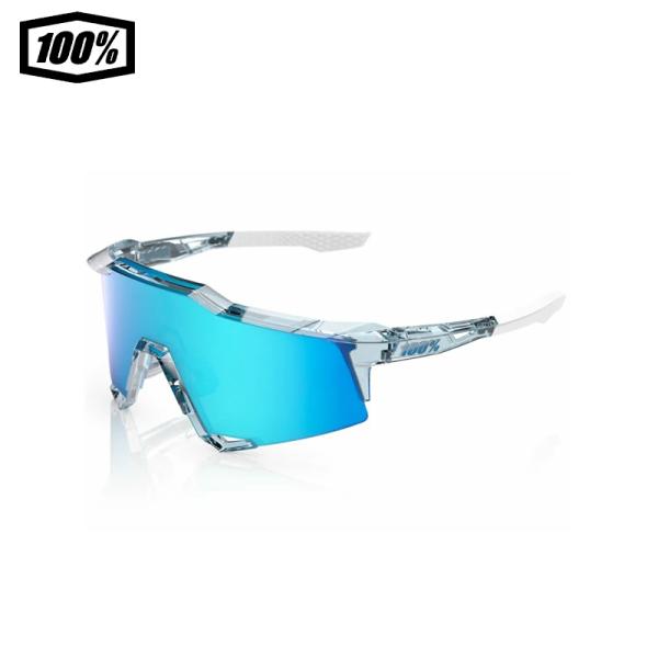 100% ワンハンドレッド SPEEDCRAFT Polished Translucent Mint Blue Topaz Multilayer Mirror Lens  サングラス