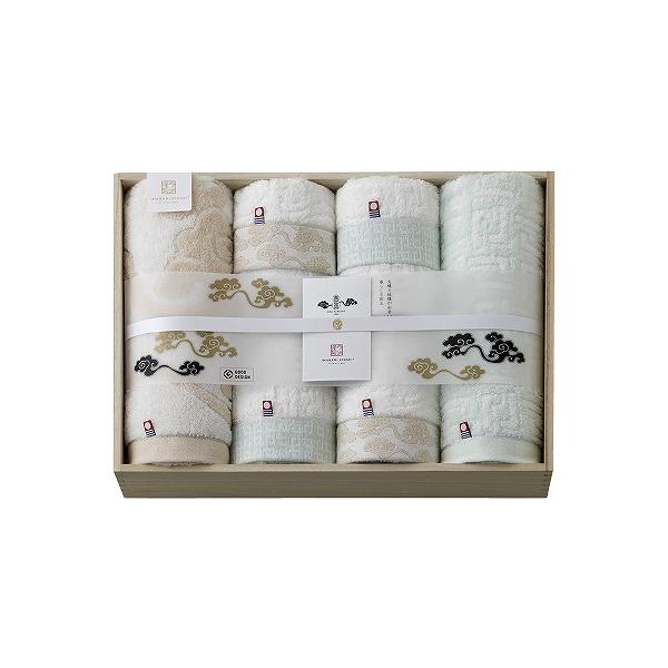 お歳暮 今治謹製 雲母唐長（KIRA KARACHO） 唐長文様タオルセット（木