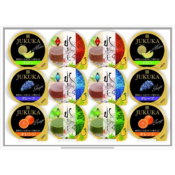 12個フルーツゼリー＆水羊羹ギフト FRR-12P お中元 出産内祝 結婚内祝 快気祝い 香典返し お供え