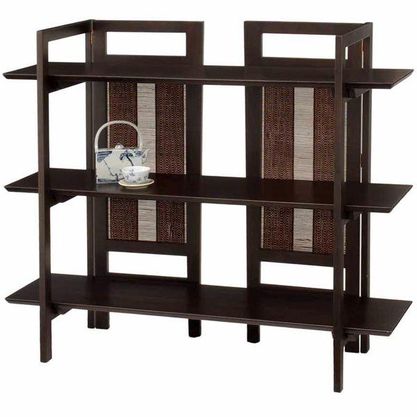 3段 オープンラック おしゃれ 木製 ラック 木目 籐 エスニック 和風 間仕切り 棚 テレビ台 アジアン スクリーン ラック Es 11 Es11 新生活 送料無料 Es 11 アージュ輸入家具 通販 Yahoo ショッピング