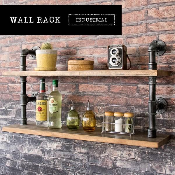 壁掛け 棚 ウォールラック おしゃれ Industrial インダストリアル ヴィンテージ Rk 40 天然木 スチール 配水管デザイン ブラック 棚 Rk 40 アージュ輸入家具 通販 Yahoo ショッピング