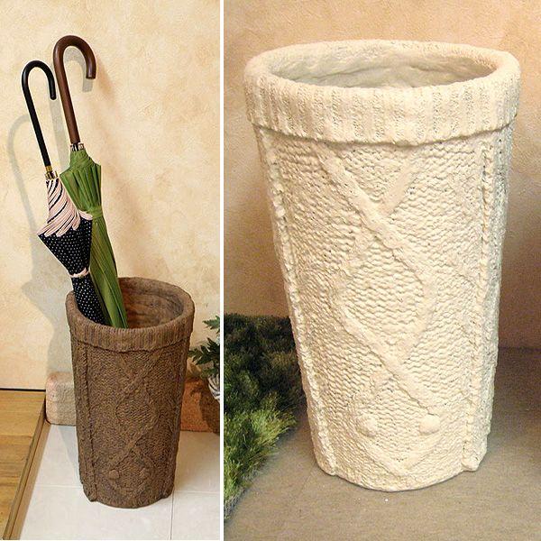 傘立て おしゃれ ニット風 編目 お洒落 傘たて アンブレラスタンド 送料無料 新生活 コンパクト 可愛い かわいい オシャレ お洒落 毛糸風 冬用 Sr 0803 アージュ輸入家具 通販 Yahoo ショッピング