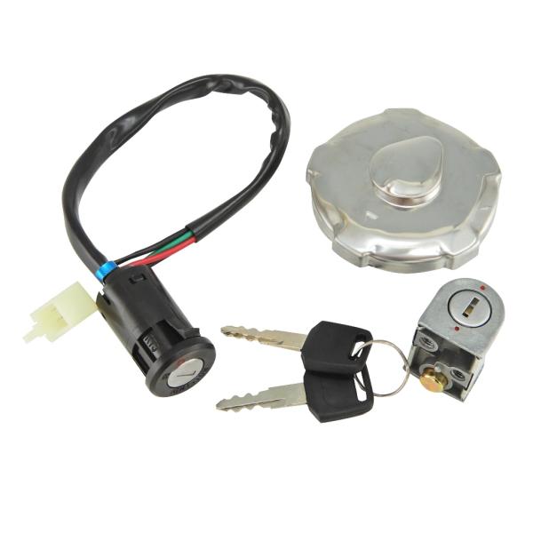 互換品 タンクキャップ キーセット エイプ50 エイプ100 バイク