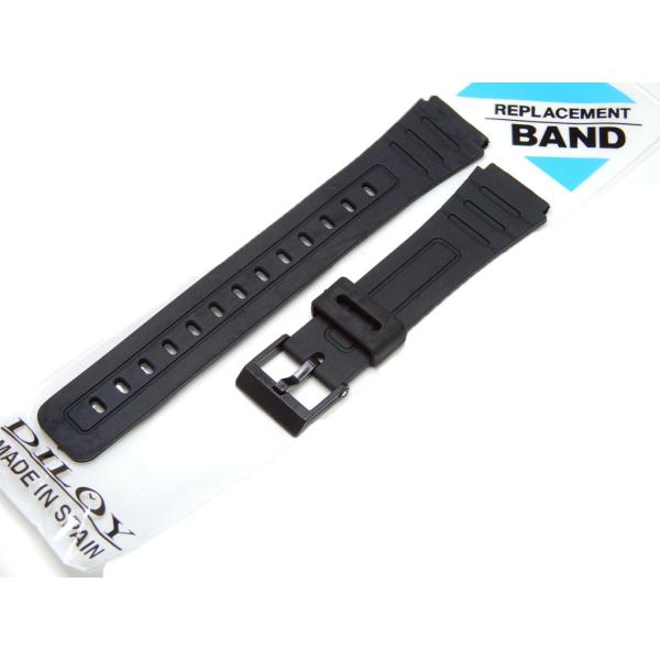 互換品 腕時計 ベルト 18mm カシオ ウレタンバンド Diloy 283P4 F91 F105 F94