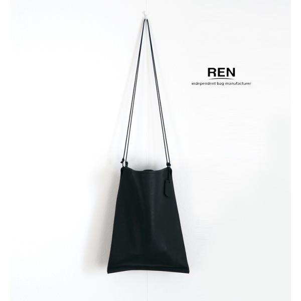 REN レン 本革 フラットショルダーバッグ HALLIE ハリー 1-30-16232