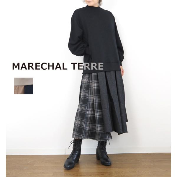 MARECHAL TERRE マルシャルテル 裏毛コンビネーションワンピース レディース zmt255op522