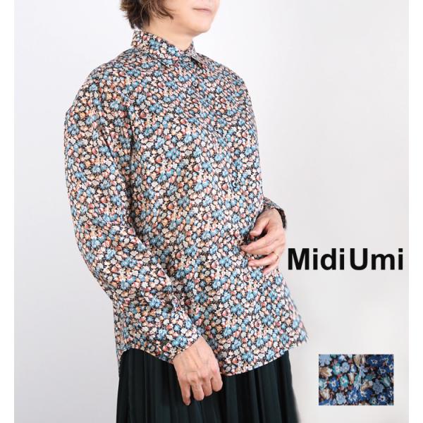 ミディウミ MidiUmi リバティプリント長袖シャツ レディース 3-739696