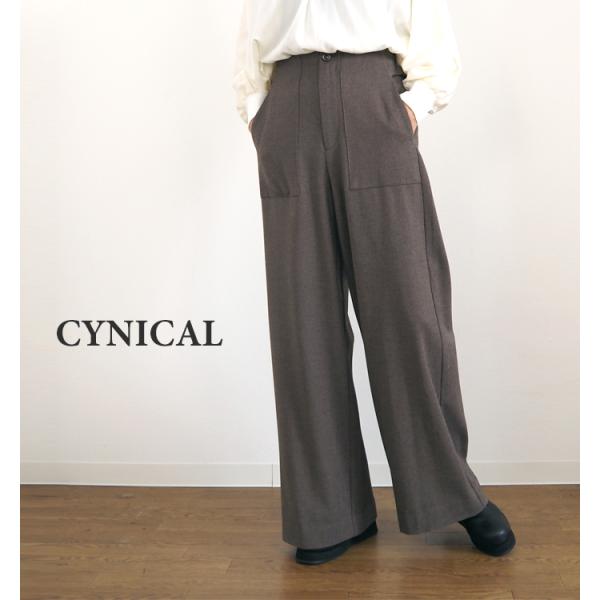 cynical　2月12日まで Cynical（シニカル） ベーカーパンツ ソフトフランネル レディース 552