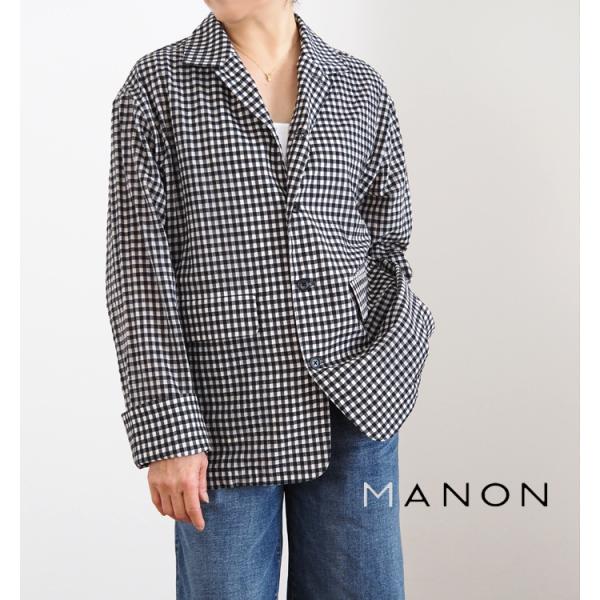 MANON（マノン） ギンガムチェック スピンドルジャケット ゆきふいるむ