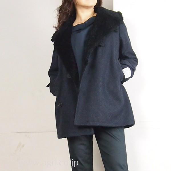 Feral Flair Visionaire フィラルフレア ヴィジョネア メルトンウールハーフコート ダークネイビー レディース Buyee Buyee Japanese Proxy Service Buy From Japan Bot Online