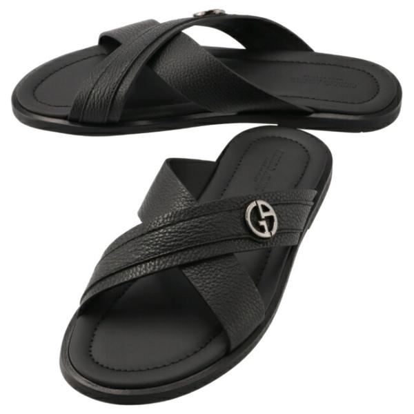 ジョルジオアルマーニ/GIORGIO ARMANI シューズ メンズ ペブルドレザー