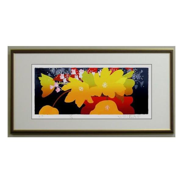版画L503 花 吉岡浩太郎