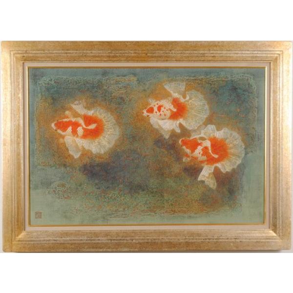 【金箔絵】部屋がアート空間に！琉球草木図【日本画】水彩23✕31センチ 金箔絵】部屋がアート空間に！琉球草木図【日本画】水彩23✕31センチ