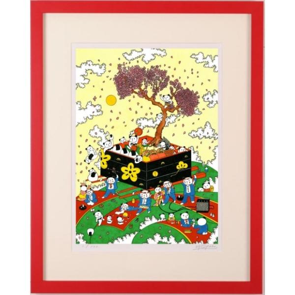 現代アート 絵画 ポップアート パンダ 絵 ジークレー 版画 あごぱん