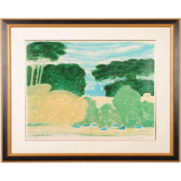 アンドレ・ブラジリエ ローマ 馬 絵画 風景画 サン・ピエトロ大聖堂