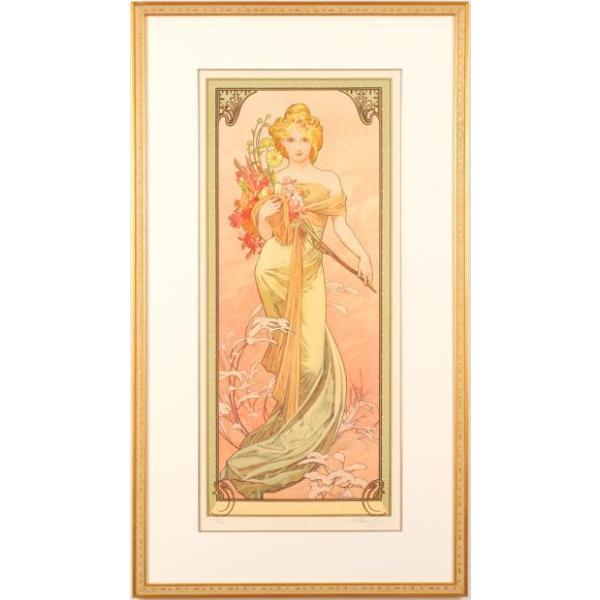 アルフォンス・ミュシャ 絵画 アールヌーボー リトグラフ 複製版画 